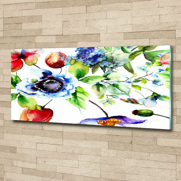 Acrylic wall art Spring flowers