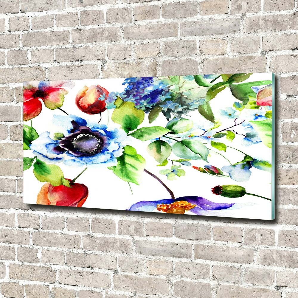 Acrylic wall art Spring flowers