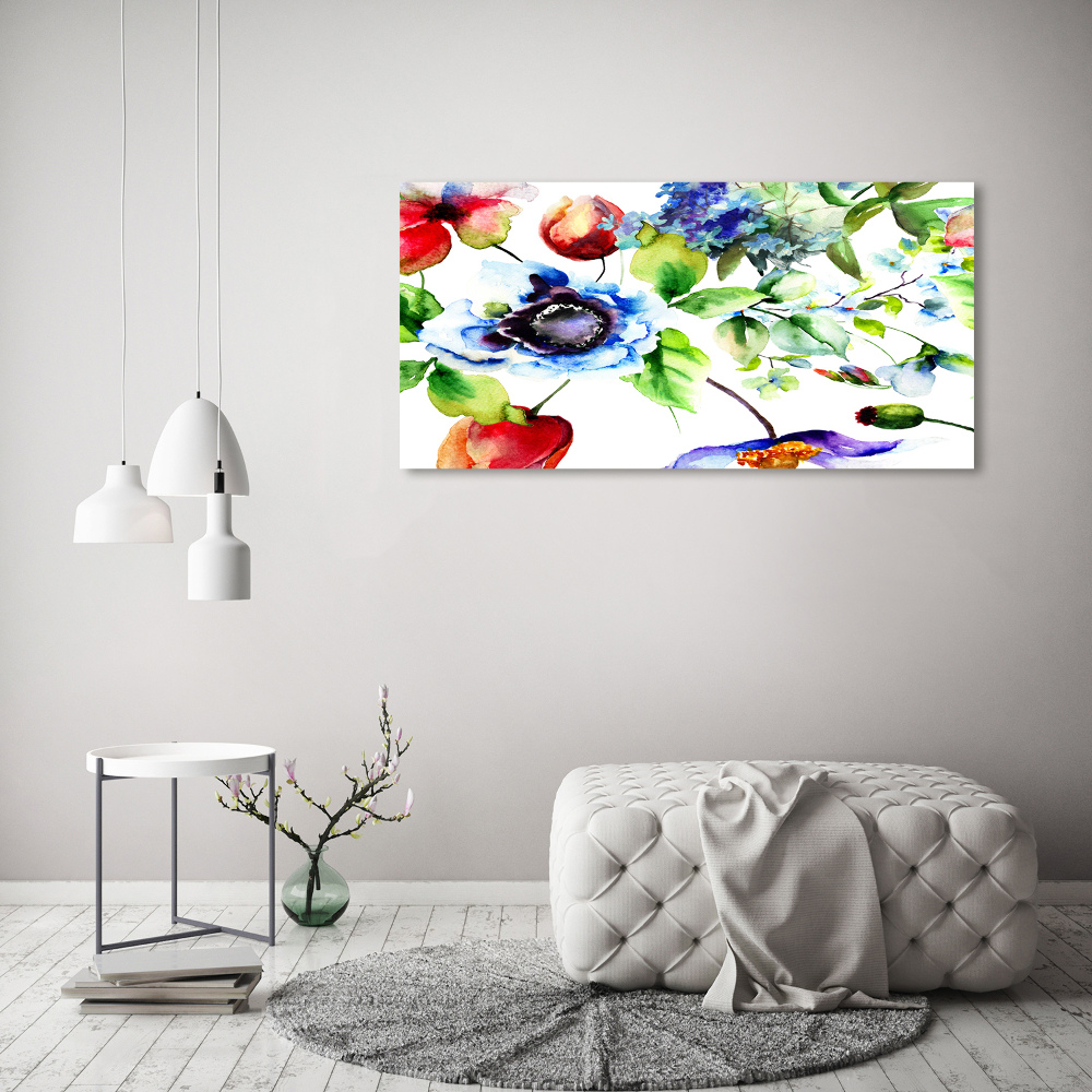 Acrylic wall art Spring flowers