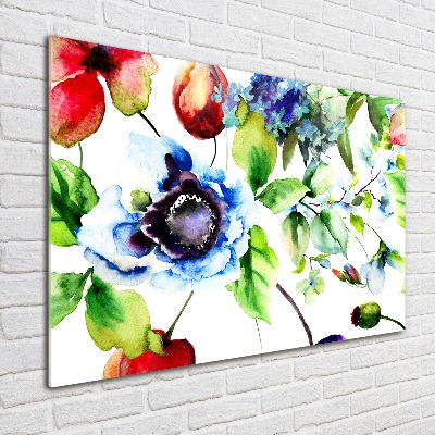 Acrylic wall art Spring flowers