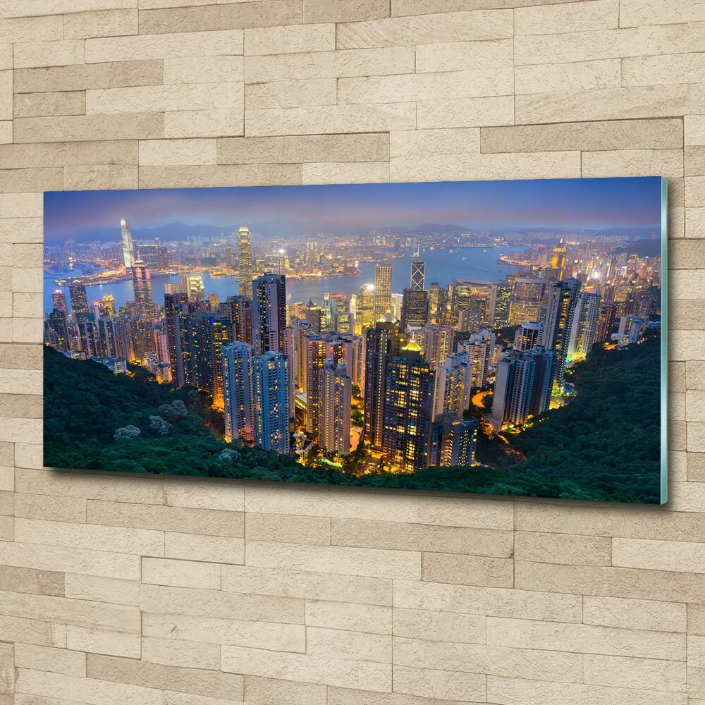 Print on acrylic Hong Kong at night