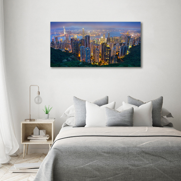 Print on acrylic Hong Kong at night