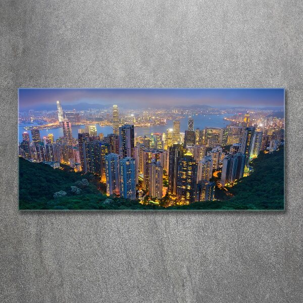 Print on acrylic Hong Kong at night