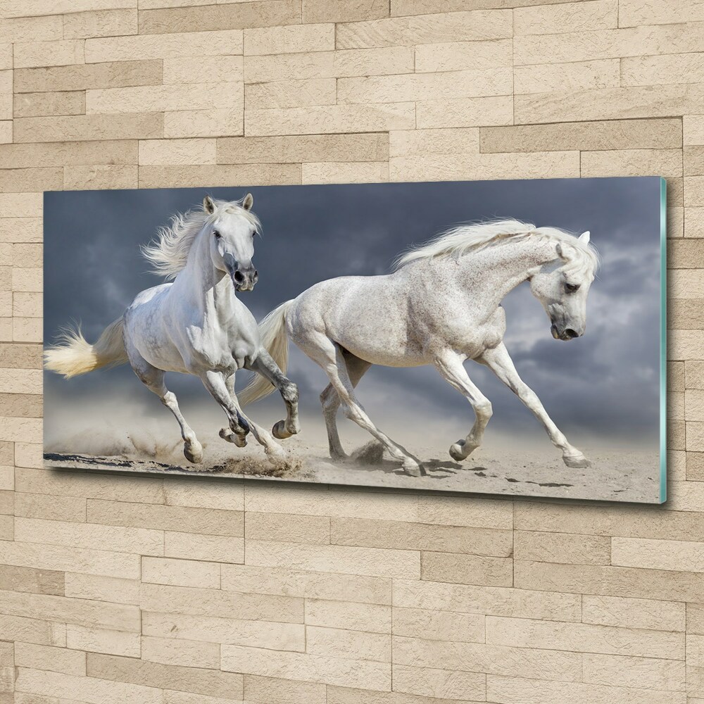 Print on acrylic White horses beach