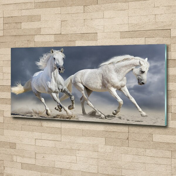 Print on acrylic White horses beach