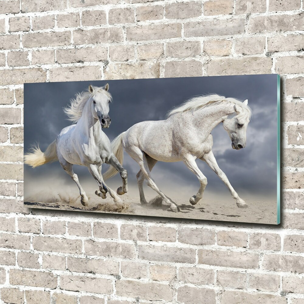 Print on acrylic White horses beach