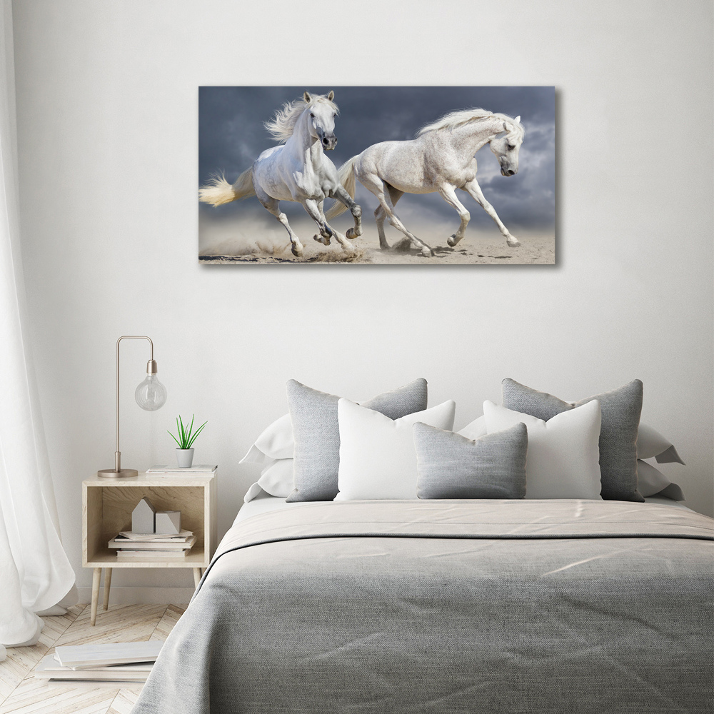 Print on acrylic White horses beach