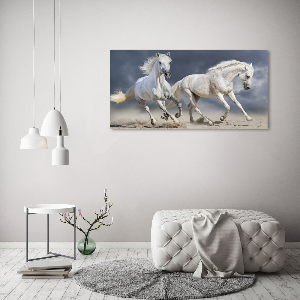 Print on acrylic White horses beach