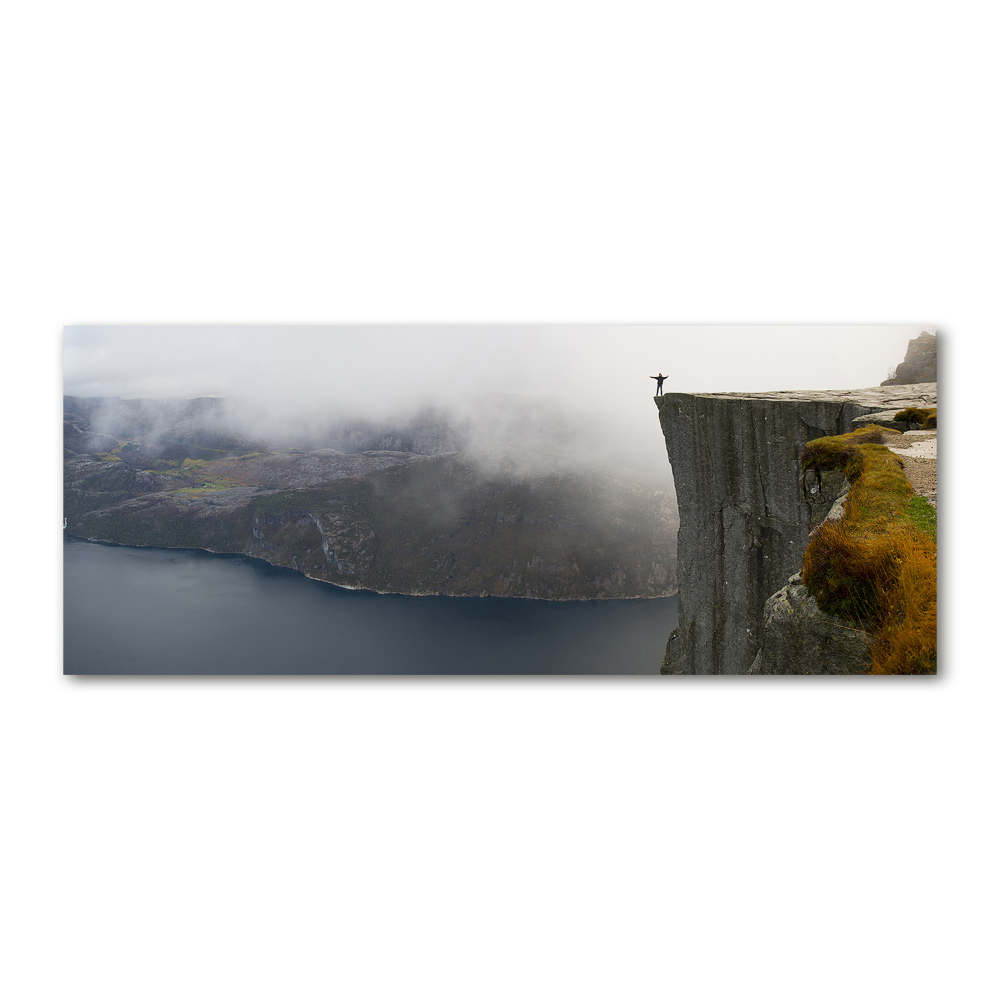 Acrylic wall art Norwegian cliff