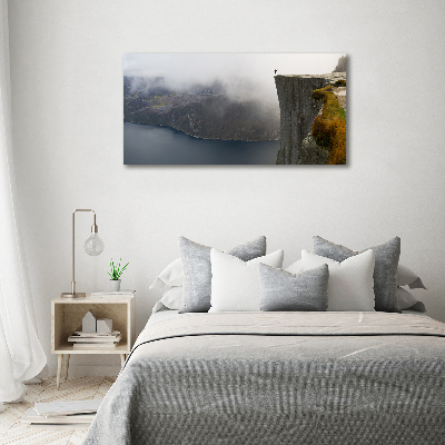 Acrylic wall art Norwegian cliff