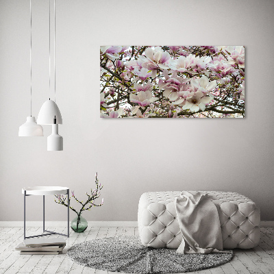 Wall art acrylic Magnolia flowers