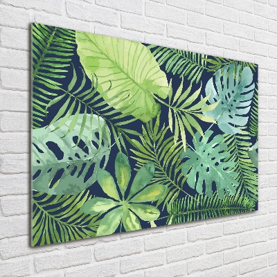 Print on acrylic Tropical leaves