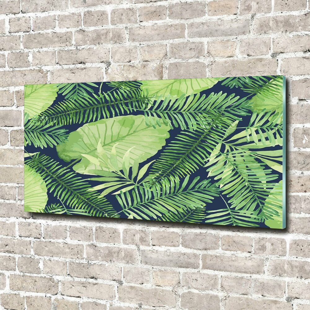 Print on acrylic Tropical leaves