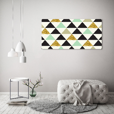 Print on acrylic Colorful triangles