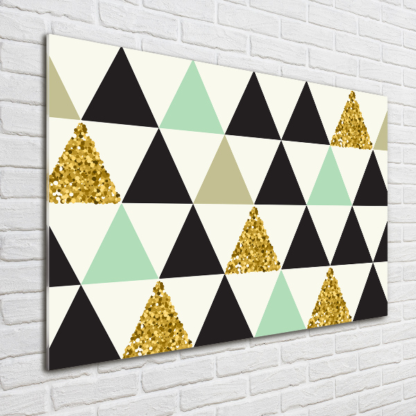 Print on acrylic Colorful triangles