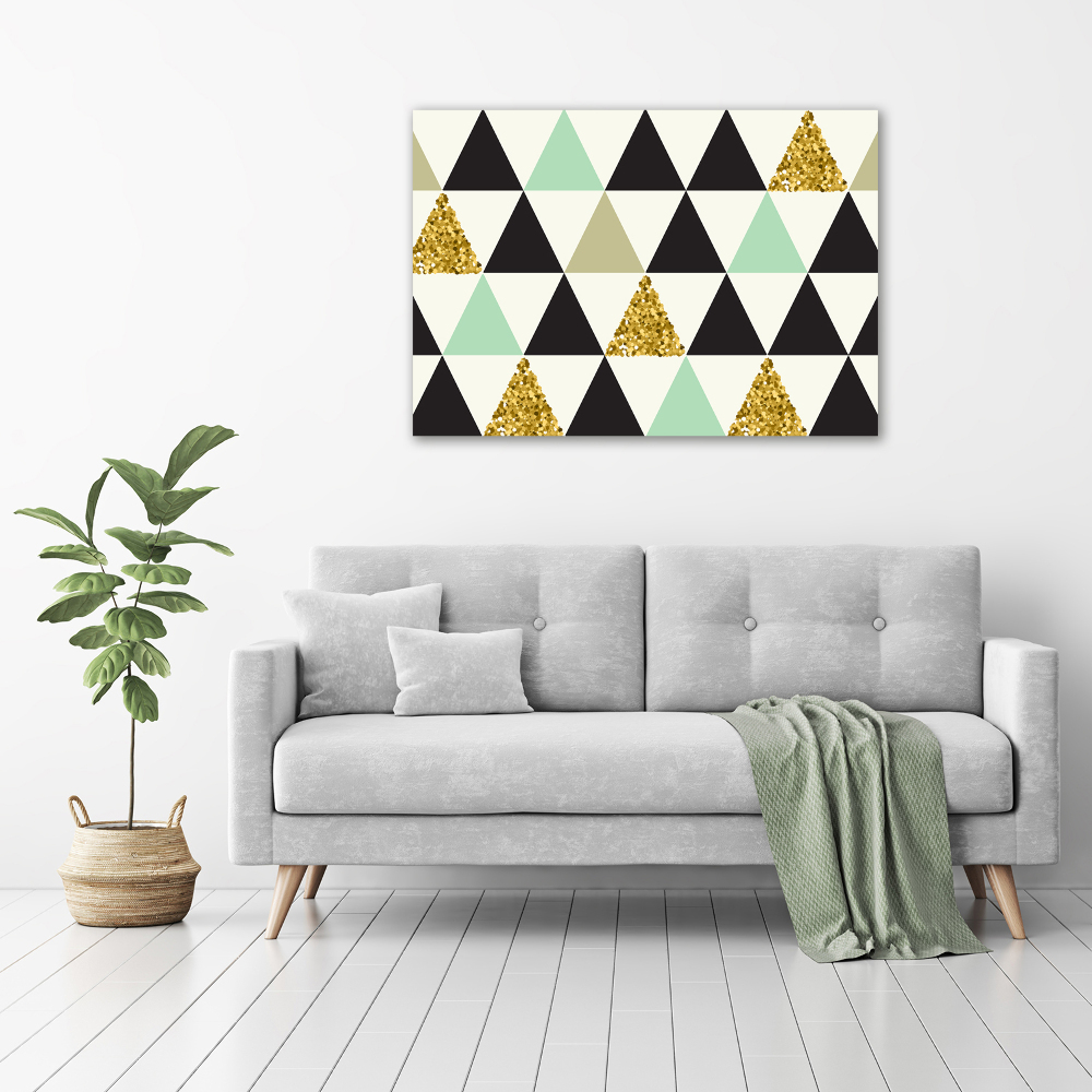 Print on acrylic Colorful triangles