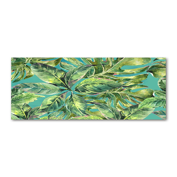 Wall art acrylic Tropical leaves