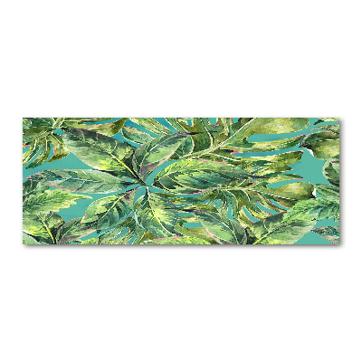 Wall art acrylic Tropical leaves