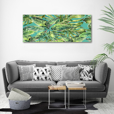 Wall art acrylic Tropical leaves