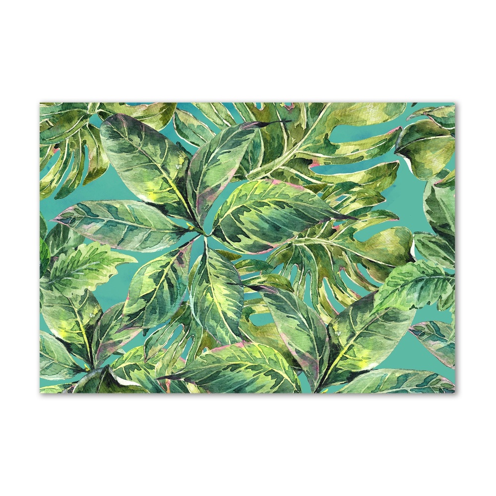 Wall art acrylic Tropical leaves