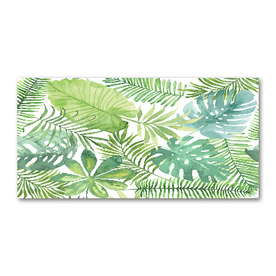 Wall art acrylic Tropical leaves