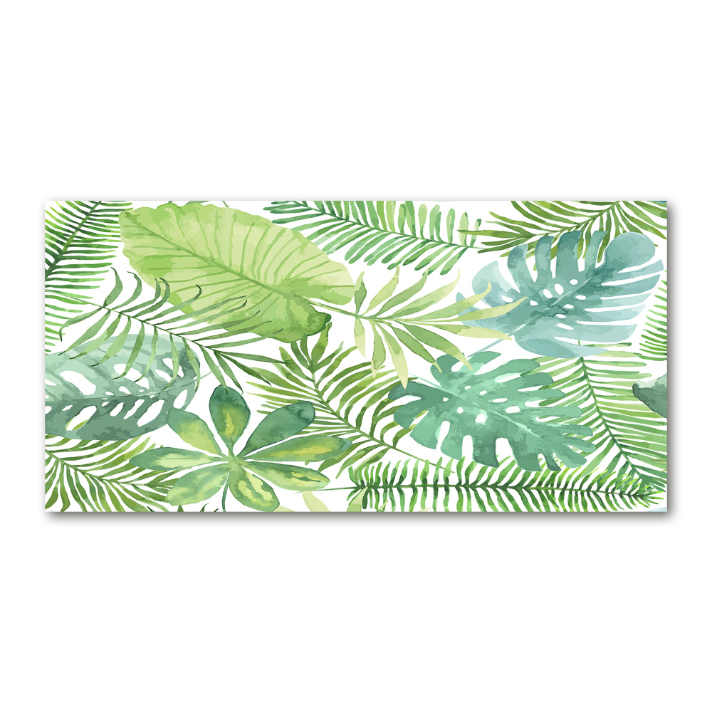 Wall art acrylic Tropical leaves