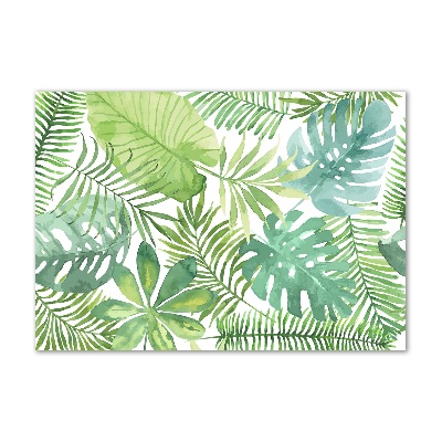 Wall art acrylic Tropical leaves