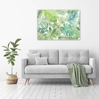 Wall art acrylic Tropical leaves