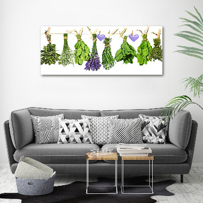 Print on acrylic Herbs on a string