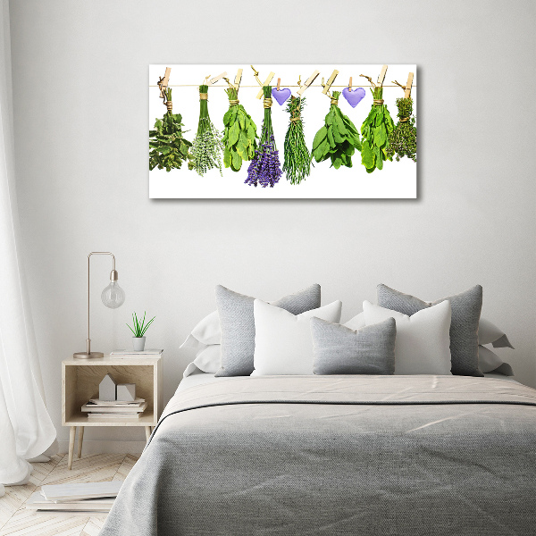 Print on acrylic Herbs on a string