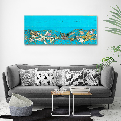 Print on acrylic Starfish and shells