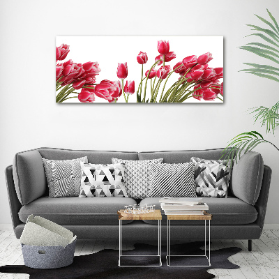 Print on acrylic Red tulips