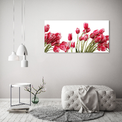 Print on acrylic Red tulips