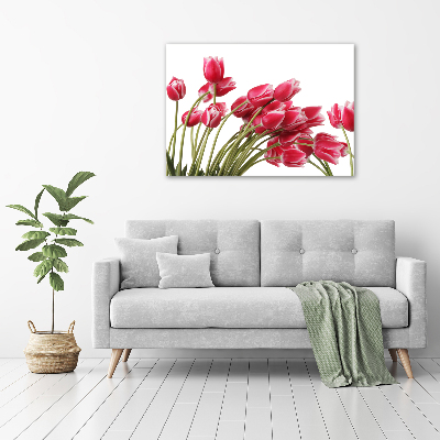 Print on acrylic Red tulips