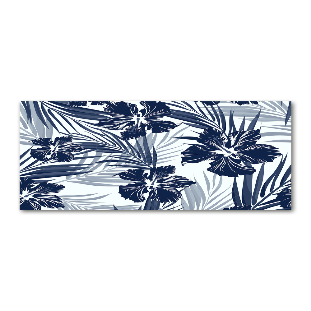 Acrylic wall art Tropical flowers