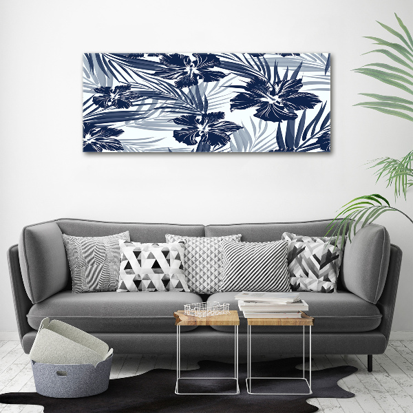 Acrylic wall art Tropical flowers