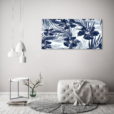 Acrylic wall art Tropical flowers