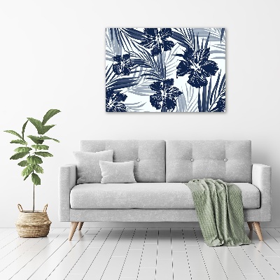 Acrylic wall art Tropical flowers