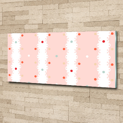 Wall art acrylic Colorful dots background