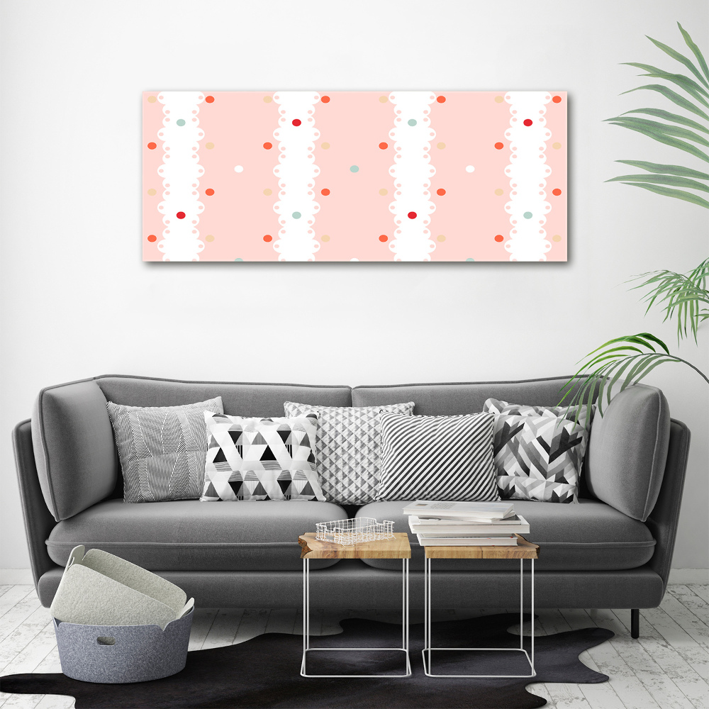 Wall art acrylic Colorful dots background