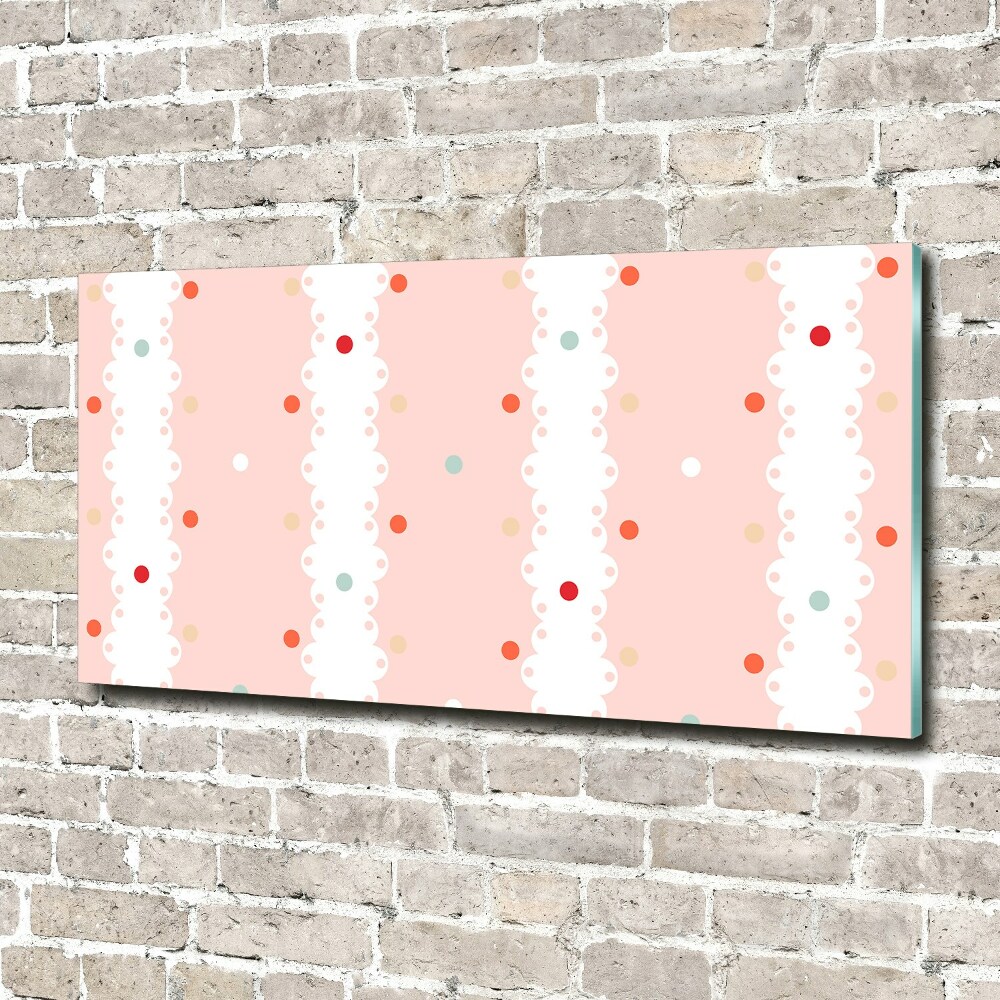 Wall art acrylic Colorful dots background