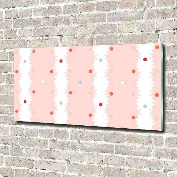 Wall art acrylic Colorful dots background