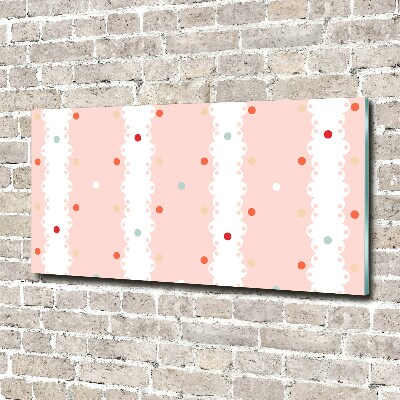 Wall art acrylic Colorful dots background