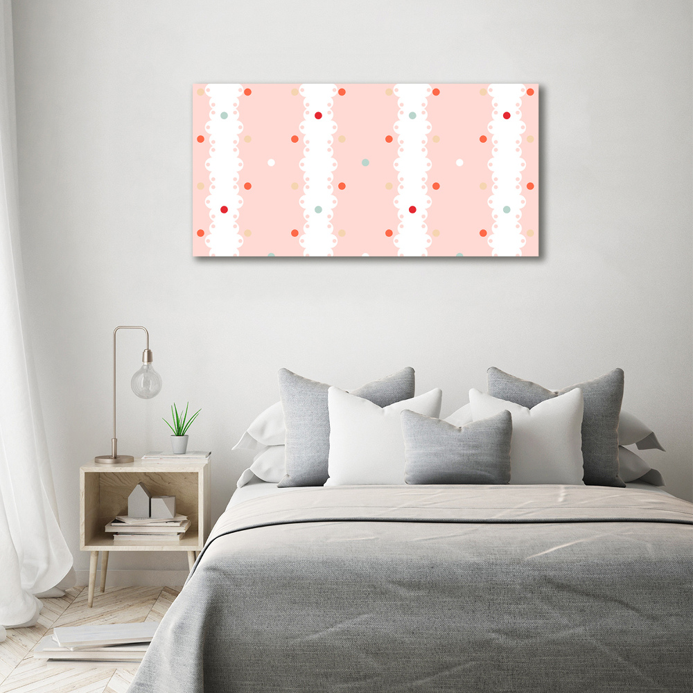 Wall art acrylic Colorful dots background