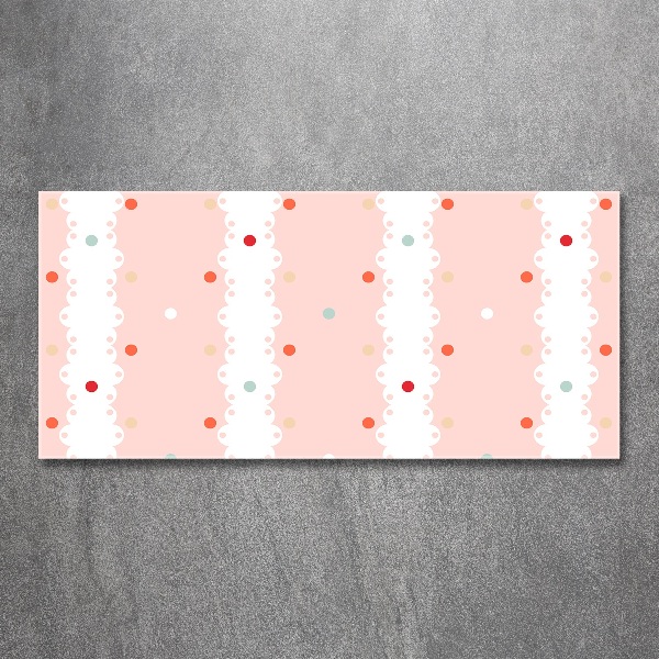 Wall art acrylic Colorful dots background