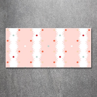 Wall art acrylic Colorful dots background