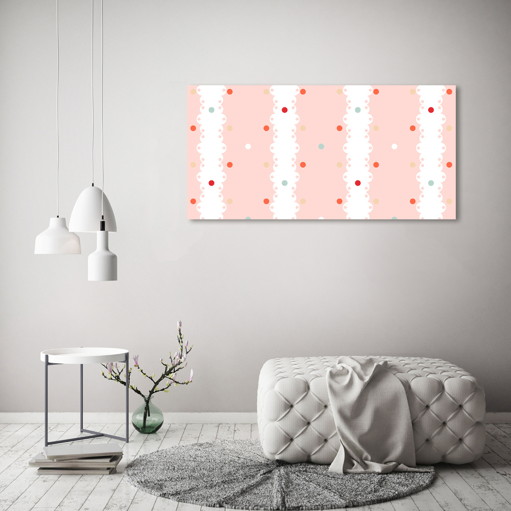 Wall art acrylic Colorful dots background