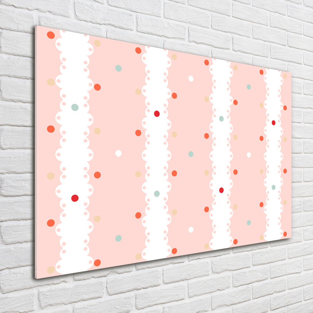 Wall art acrylic Colorful dots background