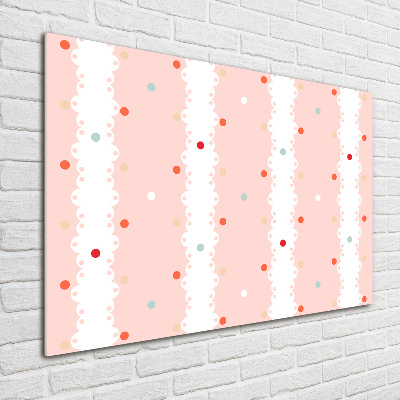 Wall art acrylic Colorful dots background