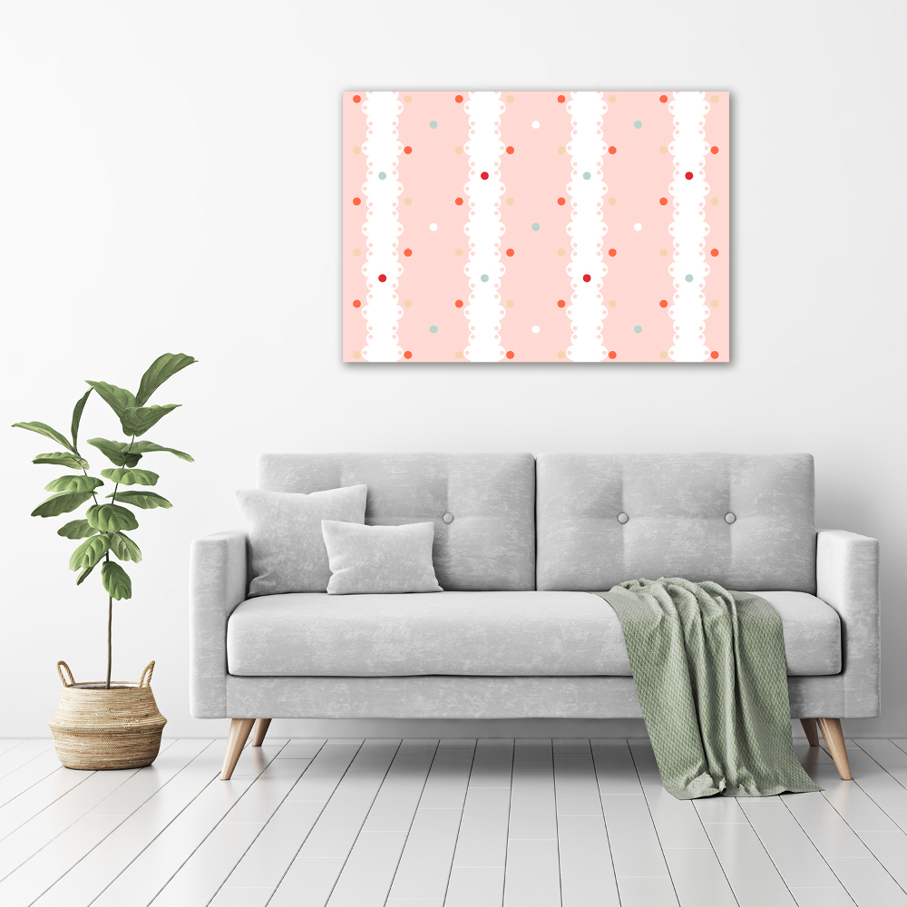 Wall art acrylic Colorful dots background